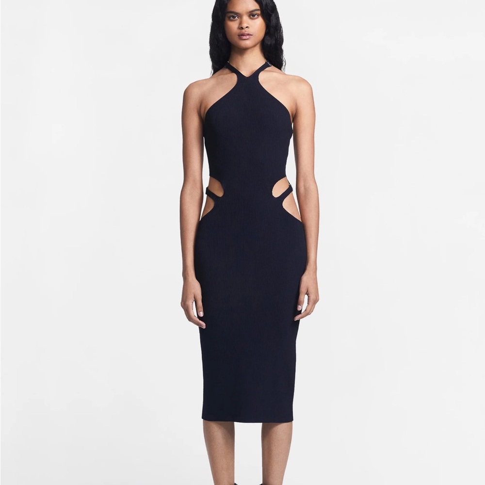 Dion Lee Lustrate Fork Dress Cutout Side Midi